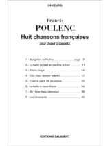 8 Chansons Françaises - POULENC - Partition - Chœur